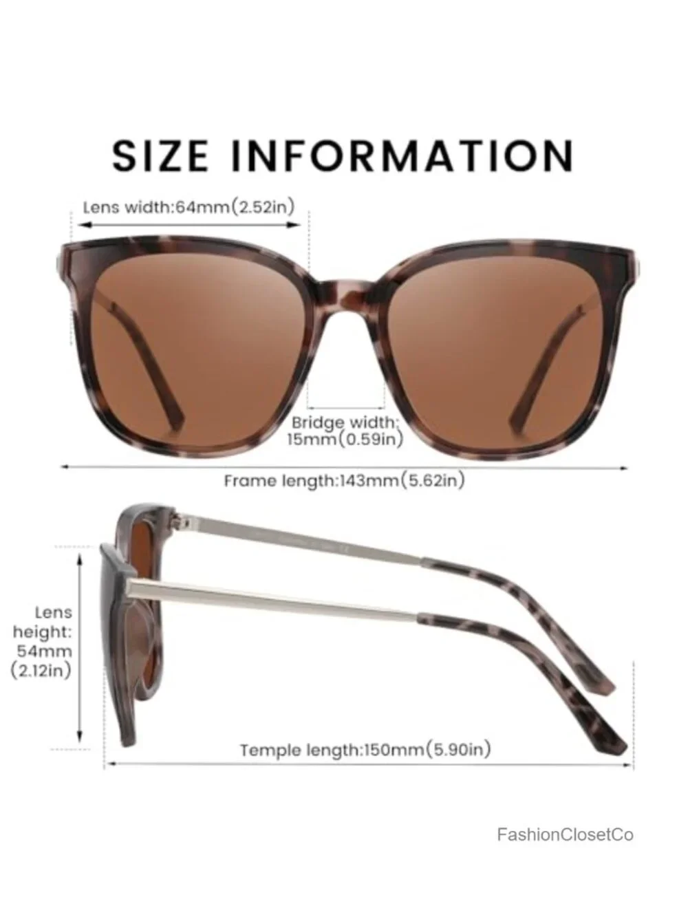 Oversized Polarized Sunglasses Women Men UV400 TR90 Frame Al-Mg Alloy Temples